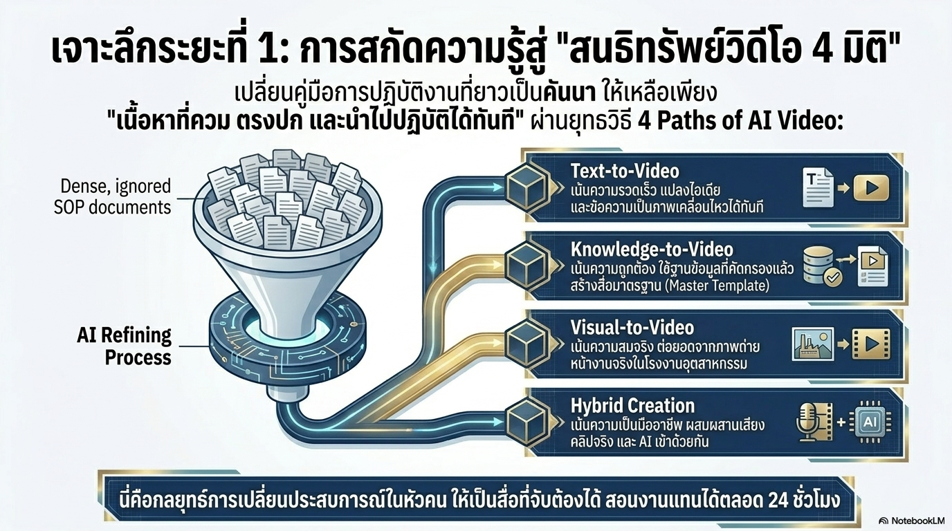 เปบี่ยนคู่มือ SOP ให้เป็นดิจิทัล สร้างทักษะดิจิทัลอย่างผู้เชี่ยวชาญด้วยการใช้งาน AI เป็นผู้ช่วยอย่างมืออาชีพ