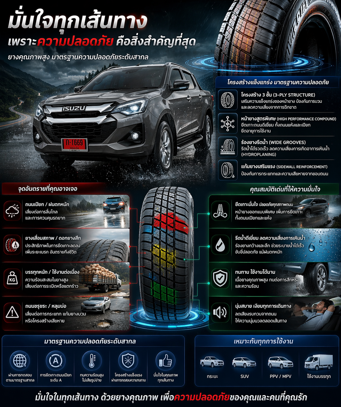 ห้างหุ้นส่วนจำกัด ตระกูลเล็ก ไทร์ 2004 บริการตรวจเช็กรถยนต์ทุกประเภท ฟรี